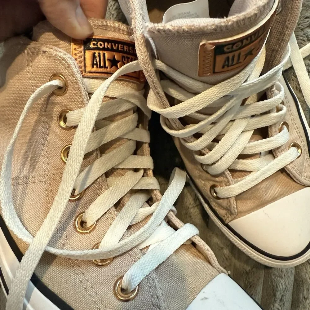 Converse All Star Chuck Taylor Mid Rose Gold US W 9 - EUR 40 Great Condition - Picture 7 of 10